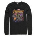 Men's Marvel Avengers: Infinity War Character Shot  Adult Long Sleeve Shirt
