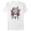 Men's Mickey & Friends Antlers with Christmas Lights  Adult T-Shirt