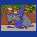 Men's The Simpsons Treehouse of Horrors Animals Scene  Adult Sweatshirt