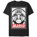 Men's Nintendo Mario Close Up  Adult T-Shirt