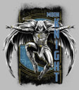 Men's Marvel: Moon Knight Jumping Into Action From Above  Adult T-Shirt
