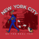 Men's Soul Be Yourself in NYC  Adult T-Shirt