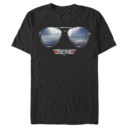 Men's Top Gun Aviator Sunglasses Reflection Logo  Adult T-Shirt