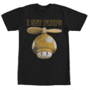 Men&#039;s Nintendo Mario Mushroom I Get Props  Adult T-Shirt