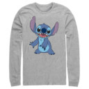 Men's Lilo & Stitch Happy to See Me  Adult Long Sleeve Shirt