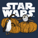 Men's Star Wars: The Last Jedi Pumpkin Patch Porg  Adult Long Sleeve Shirt