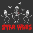 Men's Star Wars Halloween Vader Skeletons  Adult Sweatshirt