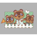 Men's Nintendo Animal Crossing Nook Family Portrait  Adult Pull Over Hoodie