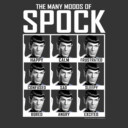 Men's Star Trek: The Original Series Many Moods of Spock  Adult T-Shirt
