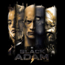 Men's Black Adam Faces of Justice  Adult T-Shirt