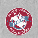 Men's Professional Bull Riders Professional Bull Riders Badge  Adult T-Shirt