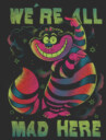 Men's Alice in Wonderland Rainbow Cheshire  Adult T-Shirt