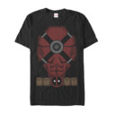 Men's Marvel Halloween Deadpool Cartoon Costume  Adult T-Shirt