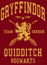 Men's Harry Potter Gryffindor Quidditch Gold Team Seeker  Adult T-Shirt