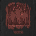 Men's Dungeons & Dragons: Honor Among Thieves Red Silhouettes  Adult T-Shirt
