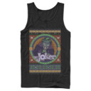 Men's Batman Ugly Christmas Joker  Adult Tank Top