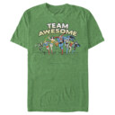 Men's Justice League Team Awesome Perspective  Adult T-Shirt