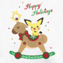 Men's Pokemon Christmas Pichu Rocker  Adult Sweatshirt