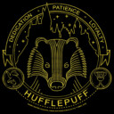 Men's Harry Potter Hufflepuff House Emblem  Adult Sweatshirt