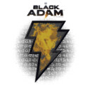 Men's Black Adam Fire Logo  Adult T-Shirt