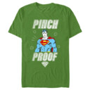 Men's Superman St. Patrick's Day Pinch Proof Man of Steel  Adult T-Shirt