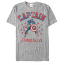 Men's Marvel Classic Captain America Stars  Adult T-Shirt