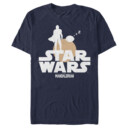 Men's Star Wars: The Mandalorian Bounty Hunter and The Child Silhouette  Adult T-Shirt