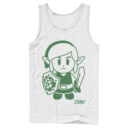 Men's Nintendo Legend of Zelda Link's Awakening Sleek Avatar  Adult Tank Top