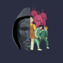 Men's Squid Game Abstract Characters  Adult T-Shirt