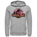 Men's Jurassic Park Logo Sunset  Adult Pull Over Hoodie