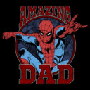 Men's Marvel Spider-Man Amazing Dad  Adult Pull Over Hoodie