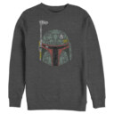 Men's Star Wars Boba Fett Silhouette Helmet Fill  Adult Sweatshirt