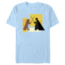 Men's Star Wars: Obi-Wan Kenobi Darth Vader Vs. Kenobi Cartoon Standoff  Adult T-Shirt