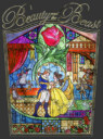 Men's Beauty and the Beast Glass Window  Adult T-Shirt
