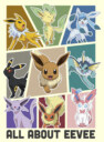 Men's Pokemon All About Eevee Eeveeloution  Adult T-Shirt