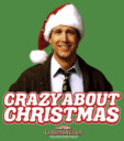 Men's National Lampoon's Christmas Vacation Clark Crazy About Xmas  Adult T-Shirt
