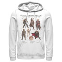Men's Star Wars: The Mandalorian Character Guidebook  Adult Pull Over Hoodie