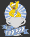 Men's The Simpsons Father's Day Homer Simpson Best Dad-Bod  Adult T-Shirt