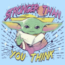 Men's Star Wars: The Mandalorian The Child Stronger Than You Think  Adult T-Shirt