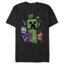Men's Minecraft Creeper King  Adult T-Shirt