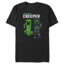 Men's Minecraft Creeper Graph  Adult T-Shirt