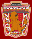 Men's Pokemon Charmander Metallic Badge  Adult T-Shirt