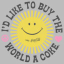 Men's Coca Cola Unity Sunshine Logo  Adult T-Shirt