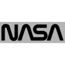 Men's NASA Simple Black Logo  Adult Pull Over Hoodie
