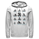 Men's Nintendo Mario Kart Silhouette Grid  Adult Pull Over Hoodie