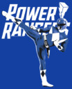 Men's Power Rangers Blue Ranger High Kick  Adult T-Shirt