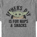 Men's Star Wars: The Mandalorian Grogu Father's Day is for Naps & Snacks  Adult T-Shirt