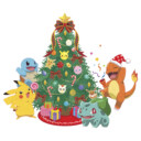 Men's Pokemon Christmas Tree Characters  Adult Tank Top