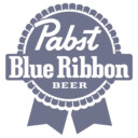 Men's Pabst Blue Ribbon Logo  Adult T-Shirt