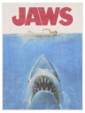 Men's Jaws Retro Distressed Poster  Adult T-Shirt